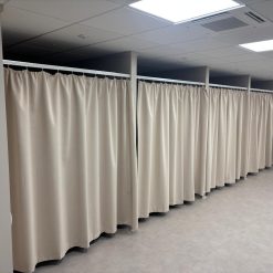 Heavy-Duty Hand-Drawn Curtain Track installed